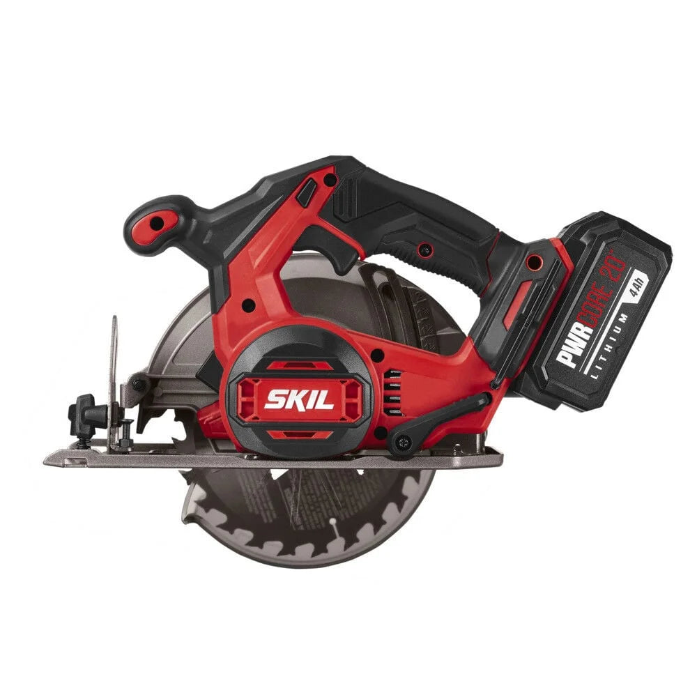 SKIL PWR CORE 20? Brushless 20-Volt Drill Driver and Circular Saw Kit with 4.0Ah Battery and PWR Assist USB Adapter, CB7475-1A