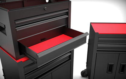 Hyper Tough 20-Inch 5-Drawer Steel Tool Chest with Ball-Bearing Slides, 300 lb Capacity, Black