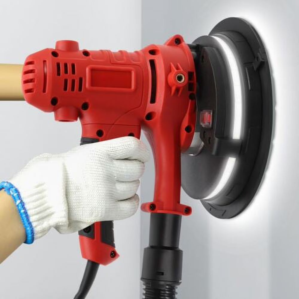 1200W Electric Drywall Sander Auto Vacuum & LED Variable Speed Dry Wall Sanding