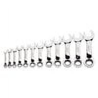 Snap-on Industrial Brands MWS-12RCS Williams Combo Ratchet Wrench Set, Stubby