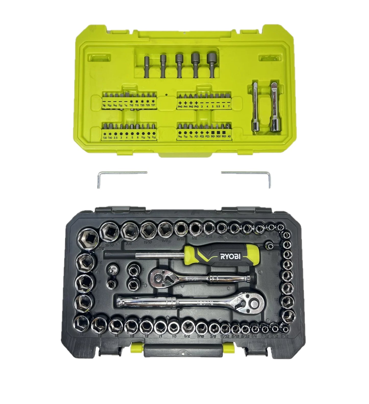 RYOBI 97 PC. 1/4" & 3/8" Drive Mechanics Set - RHMTS49701