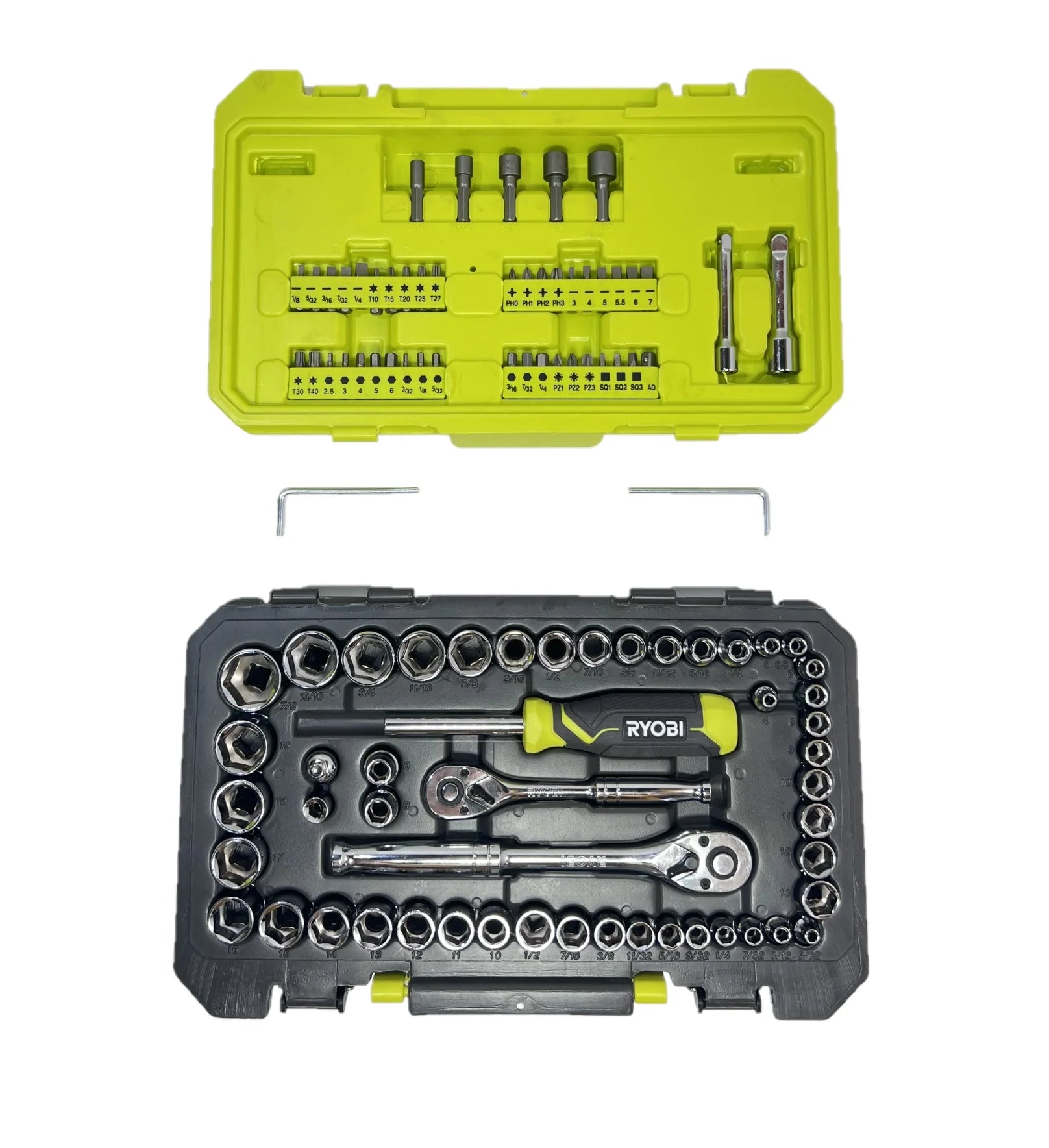 RYOBI 97 PC. 1/4" & 3/8" Drive Mechanics Set - RHMTS49701