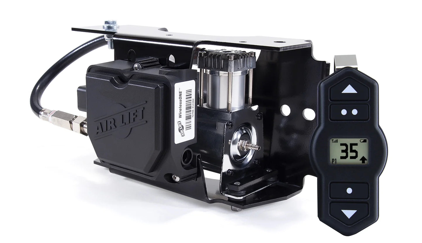 Air Lift WirelessOne 2nd Generation + EZ Mount On-Board Air Compressor with Mobile App - 25980EZ