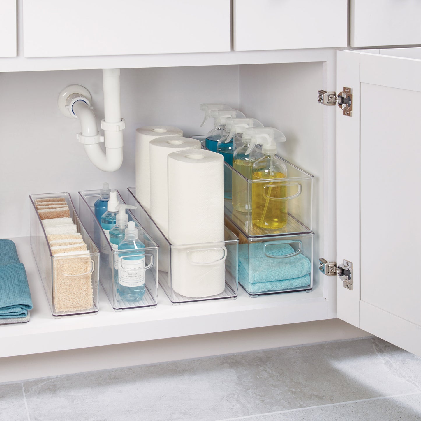 iDESIGN Linus Deep Storage Bins, 6-piece Set
