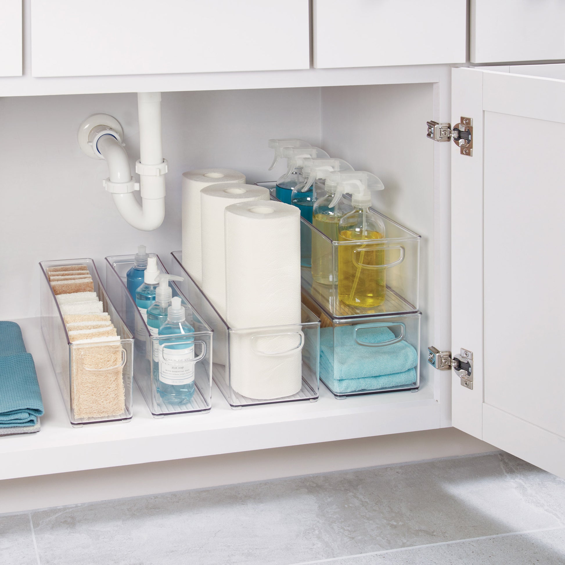 iDESIGN Linus Deep Storage Bins, 6-piece Set