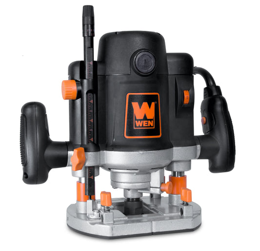 WEN Products 15-Amp Variable Speed Plunge Woodworking Router with Case, RT6033