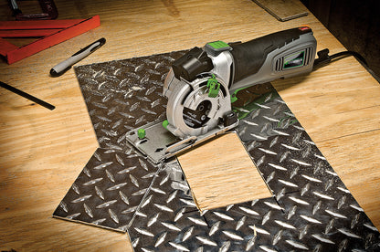 Genesis 3-1/2 in. Plunge Circular Saw Kit with Laser, Accessory Bag, Rip Guide, Miter Base, Vacuum Adapter, Diamond Blade, 44T and 24T blades