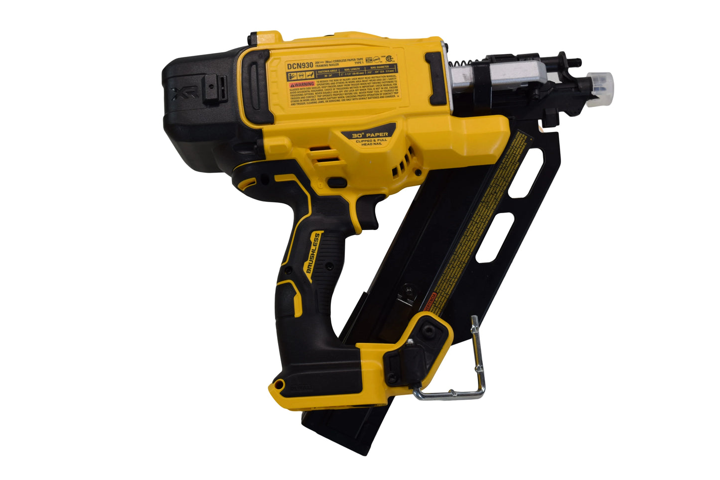 DEWALT DCN930B 20V MAX PNEUMATIC BRUSHLESS CORDLESS 30? PAPER TAPE FRAMING NAILER (TOOL ONLY)