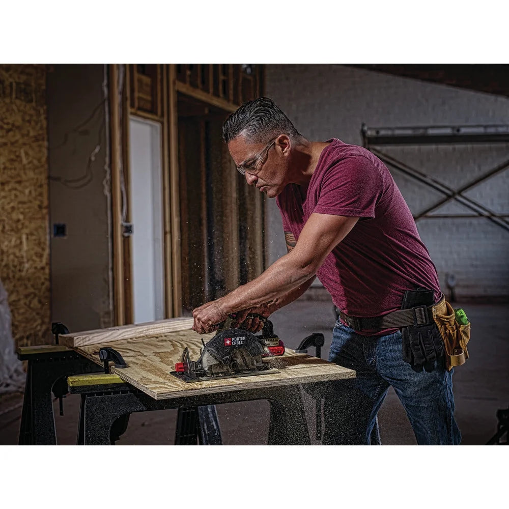 PORTER CABLE PCC660B 20V MAX Lithium-Ion 6-1/2-Inch Cordless Circular Saw (Bare Tool/Battery Sold Seperately)