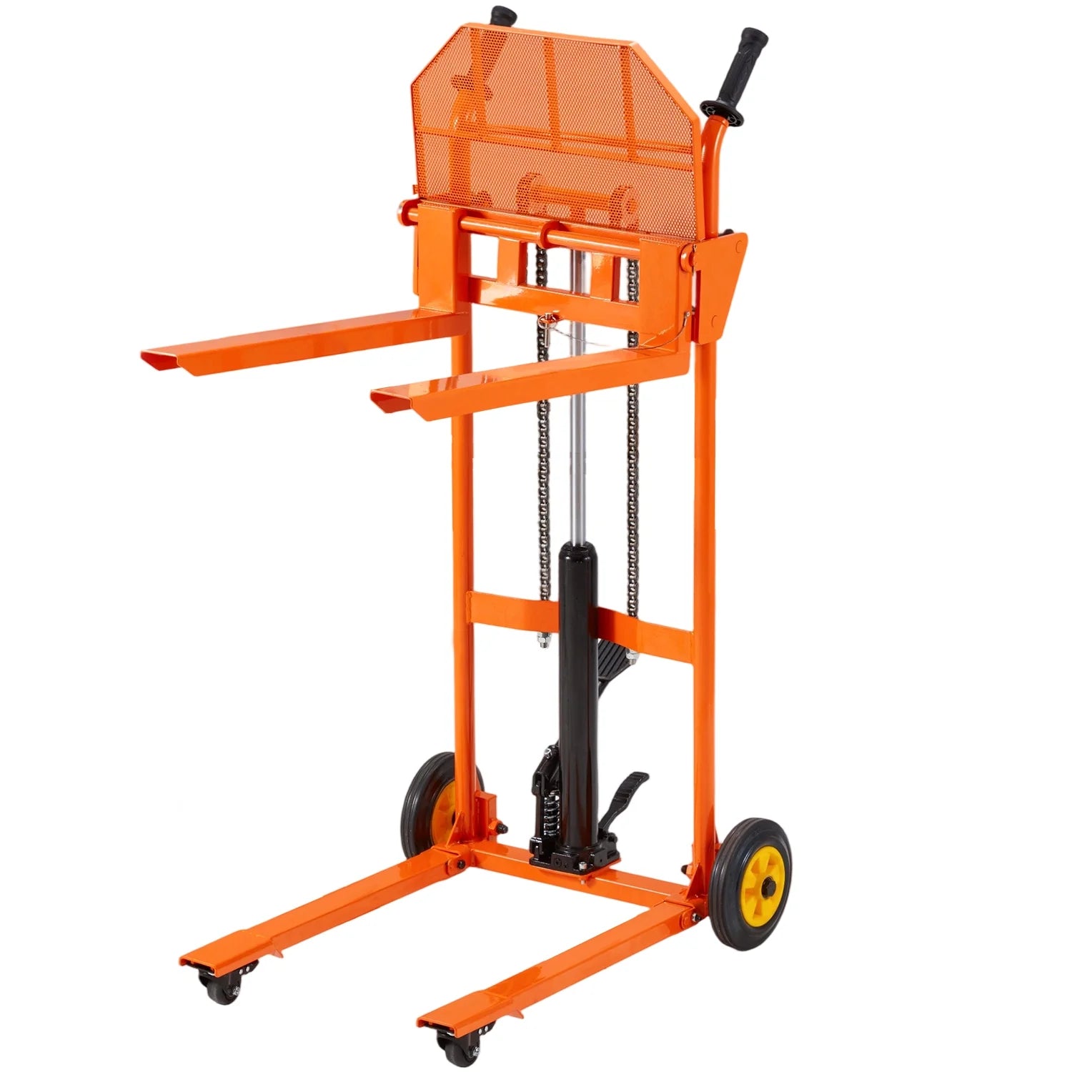 AECOJOY Hydraulic Material Lift Pallet Truck 500 Lbs,Lift Table Cart,32" Max Lift Height Pallet Truck Jack with Lockable Swivel Casters - Ideal for Warehouse, Workshop and Garage Use