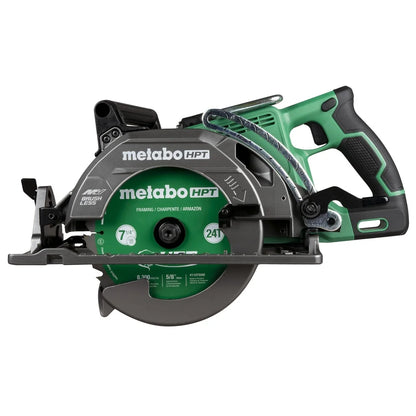 Metabo HPT 36V MultiVolt 7-1/4 Inch Rear Handle Circular Saw, Lightweight Design, Up to 500 2x4 Cuts Per Charge, 53? Adjustable Bevel Capacity, Lifetime Tool Body Warranty, C3607DWA