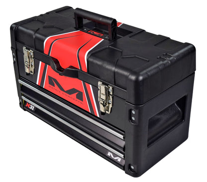 Matrix Concepts M31 Worx 2 Drawer Portable Tool Box (Black/Red) M31-402