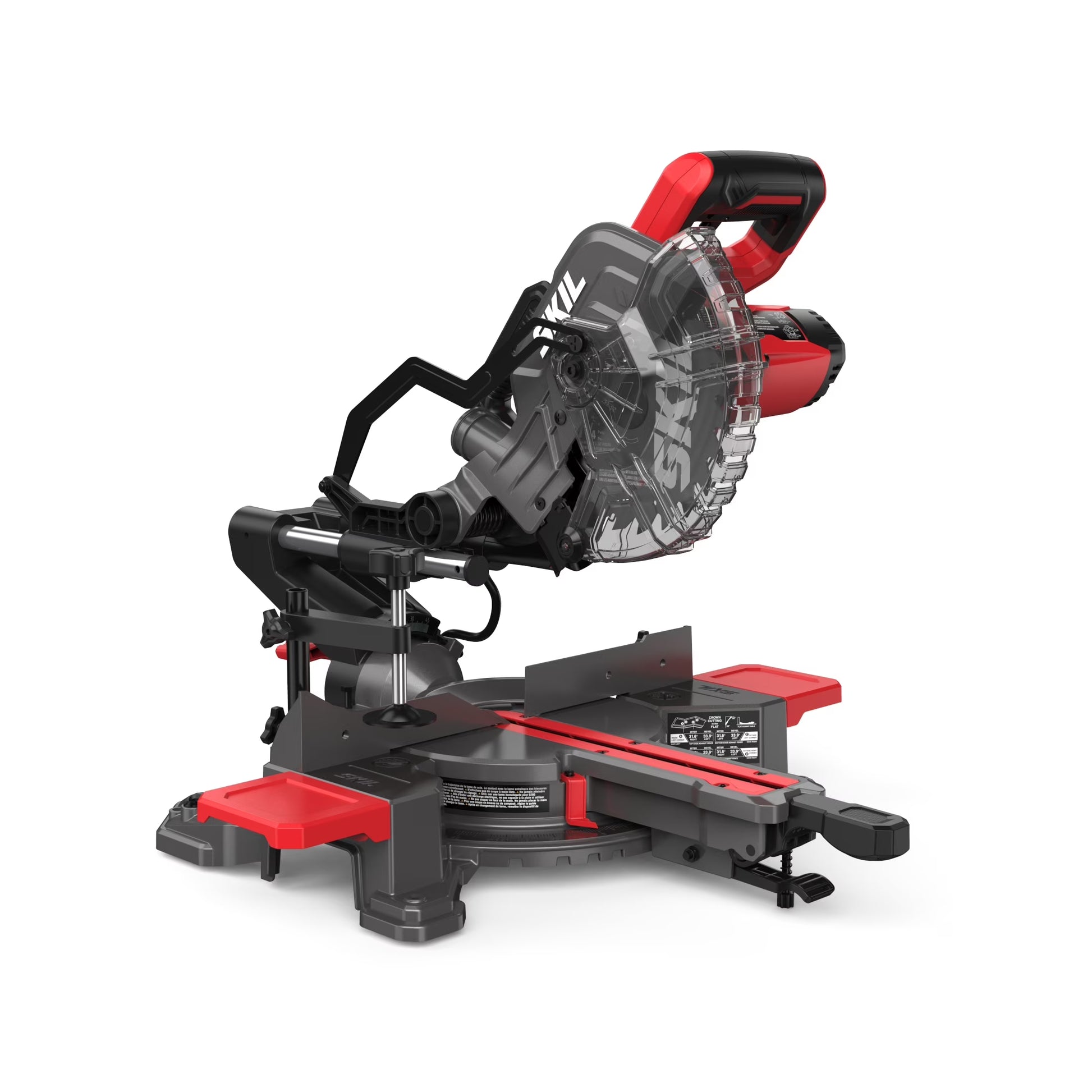 SKIL MS6316-00 10 Amp 7-1/4" Single Bevel Miter Saw with Compact Rail System & LED Shadow Line