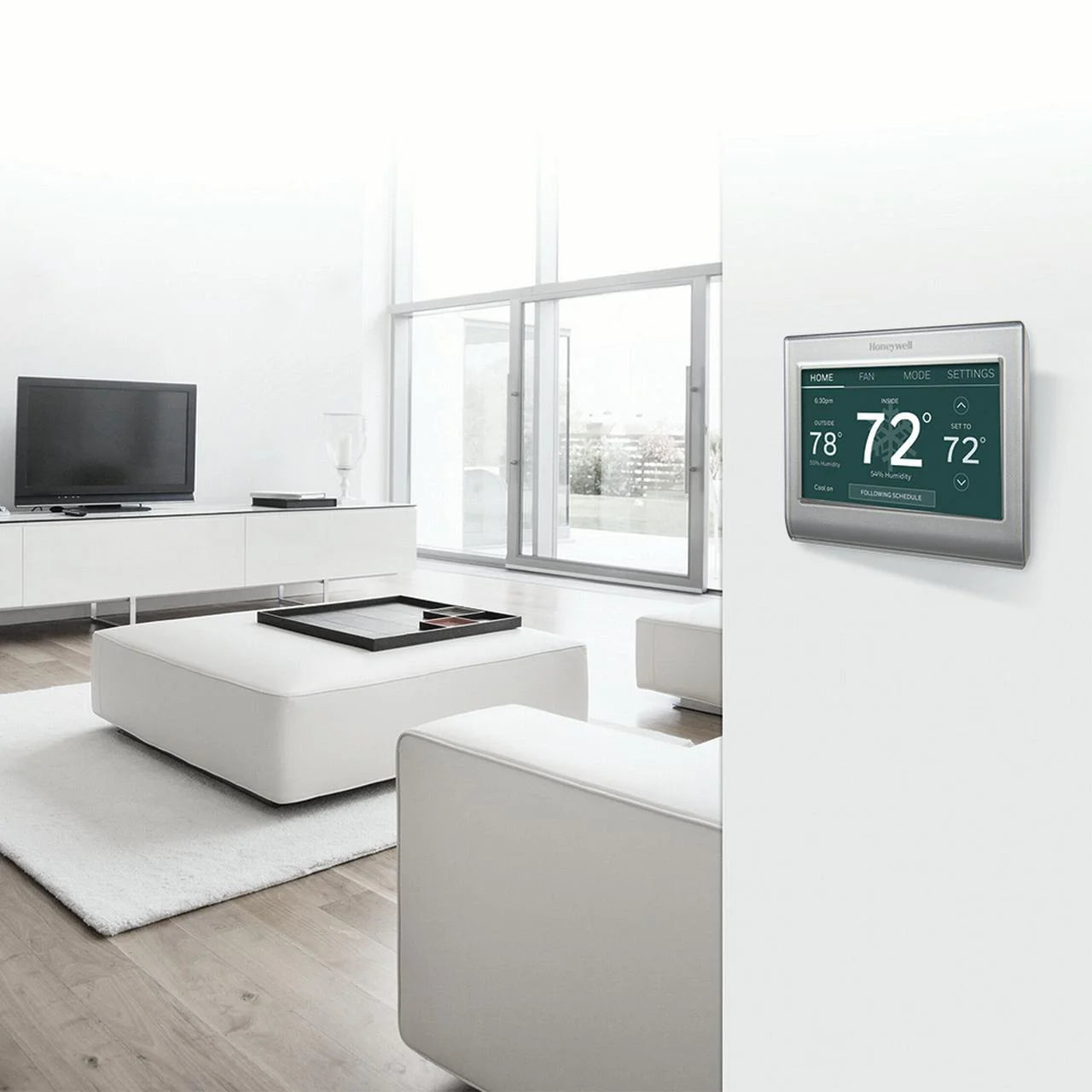 Honeywell RTH9585WF1004 Gray Wi-Fi Smart Color Thermostat