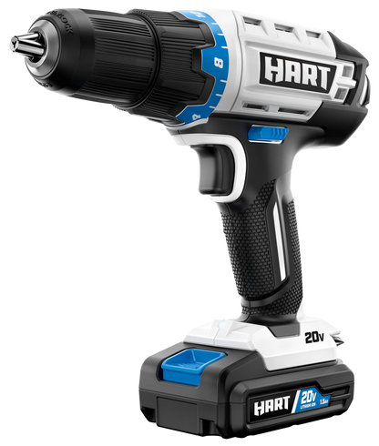HART 3-Tool 20-Volt Cordless Combo Kit with and 16-inch Storage Bag, (1) 20-Volt 1.5Ah (1) 20-Volt 4.0Ah Lithium-Ion Batteries