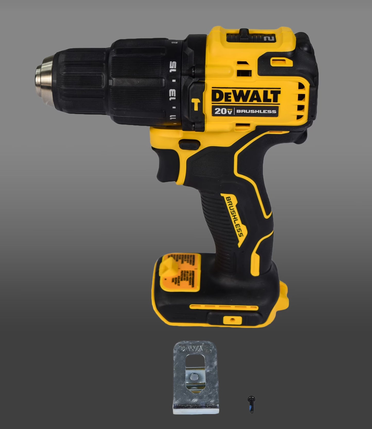 Dewalt DCD709 20V Atomic Brushless 1/2-in Lithium-Ion Cordless Hammer Drill Driver