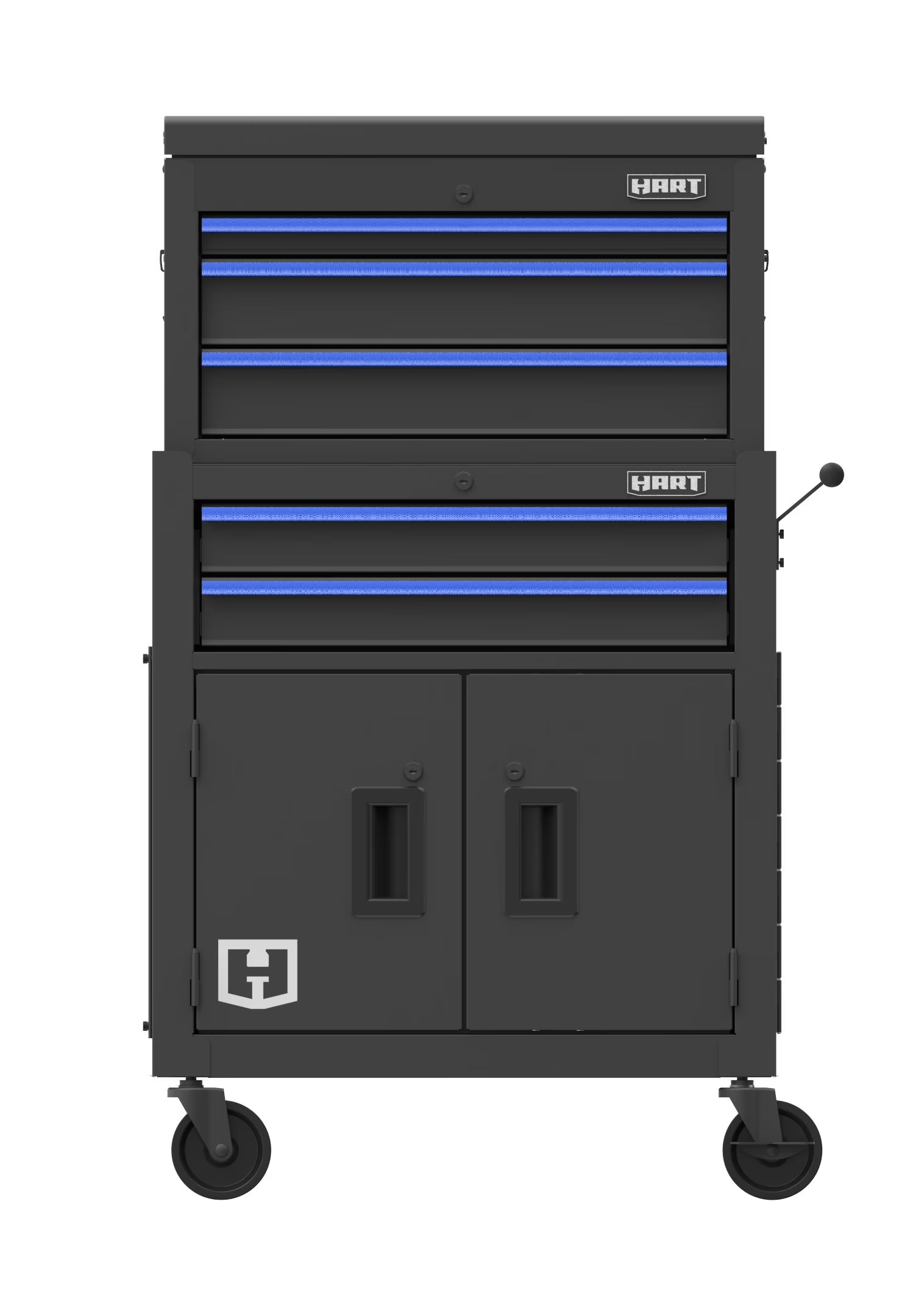 Hart 24-inch Steel Tool Chest Combo with Built-In Power Strip, 400 lb Capacity