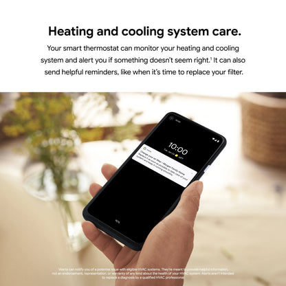 Google Nest Thermostat - Smart Programmable Wi-Fi GA01334-US - Snow