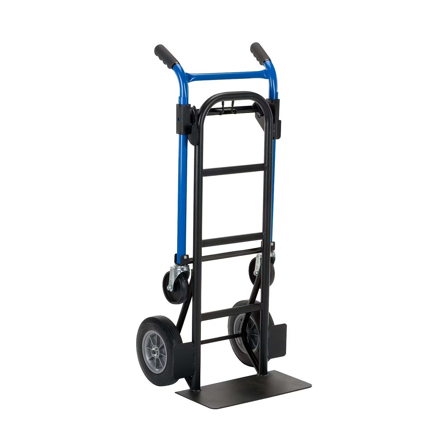 Harper Trucks Harper 4-in-1 Quick Change Steel Convertible Hand Truck 800 lbs. Black/Blue (DTC8635P)