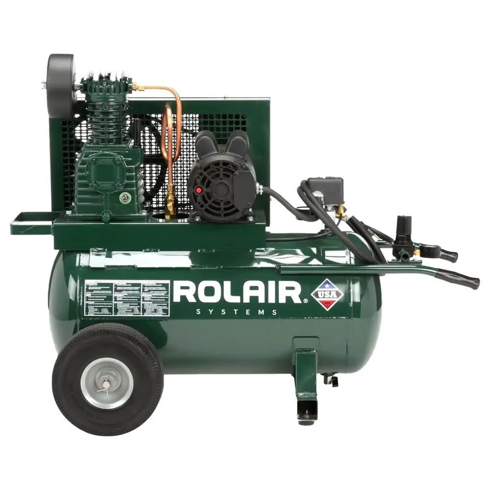 Rolair 20 Gallon 10.1 Cfm 1.5Hp 115/230V Wheeled Electric Air Compressor