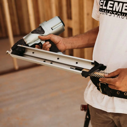 Metabo HPT Metal Connector Nailer | Pro Preferred Brand of Pneumatic Nailers | 36 Degree Short Magazine | Accepts 1-1/2-Inch to 2-1/2 Nails | Ideal for Fastening Metal Connectors to Wood | NR65AK2S
