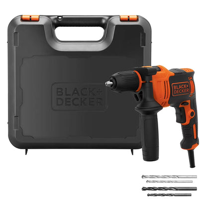BLACK+DECKER 450 W Single Speed Hammer Drill Power Tool, BEH710K-GB 710 W