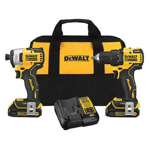 Dewalt ATOMIC 20V MAX* Brushless Cordless Drill/Driver and Impact Driver Combo Kit