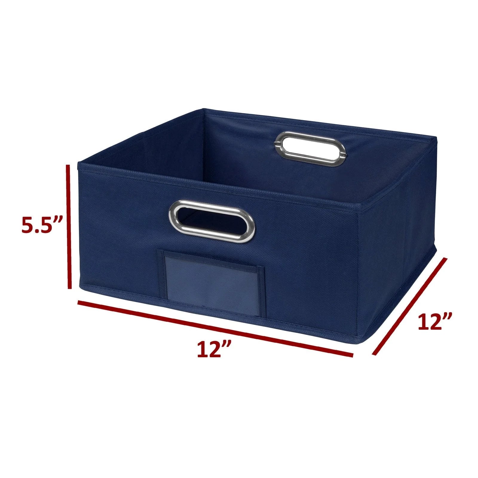 Niche Cubo Storage Set- 1 Full Cube/2 Half Cubes with Foldable Storage Bins- White Wood Grain/Teal