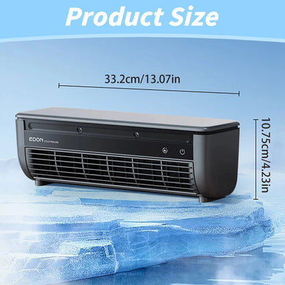 Gnwei 2025 Cordless Wall-Mounted AC Fan - No-Drill Installation Kitchen Air Cooler, 3-Speed 10s Instant Cooling, 50dB Ultra-Quiet Operation & Smart App Control
