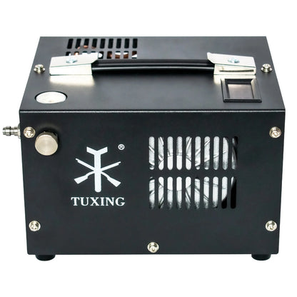 TUXING 4500Psi PCP Air Compressor w/Built-in Transformer, One-Button Start for PCP Rifles, Paintball Guns, Diving Tanks
