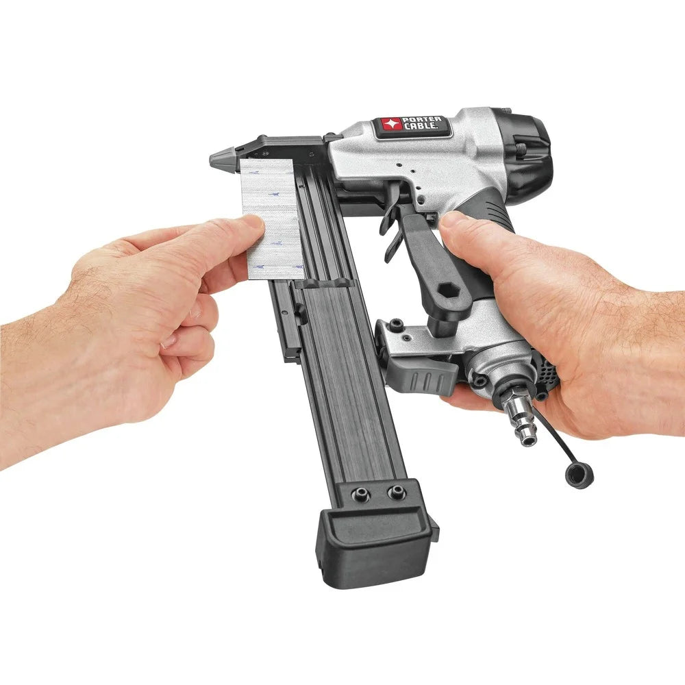 Restored Porter-Cable PCFP3KITR 3-Piece Nailer and 0.8 HP 6 Gallon Oil-Free Pancake Air Compressor Combo Kit (Refurbished)