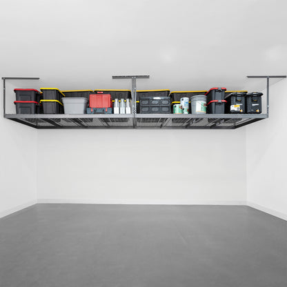 SafeRacks Super Duty 4 ft x 8 ft Overhead Garage Storage Rack and Accessories Kit, 2-pack
