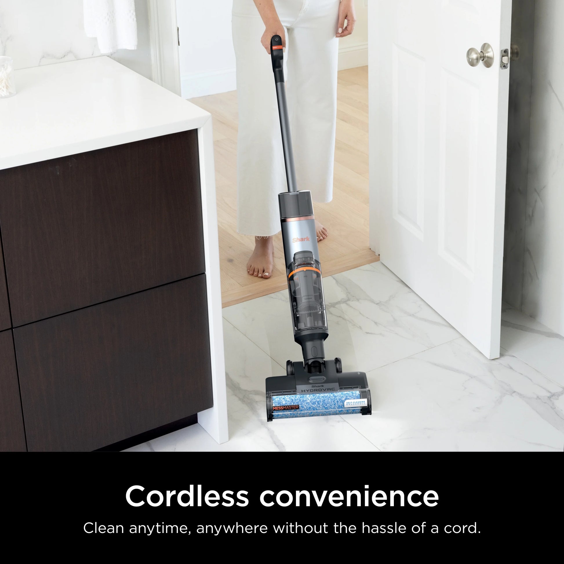 Shark HydroVac MessMaster 3-in-1 Vacuum Cordless Mop w/Self-Cleaning, Stain Boost 12oz Formula, WD260