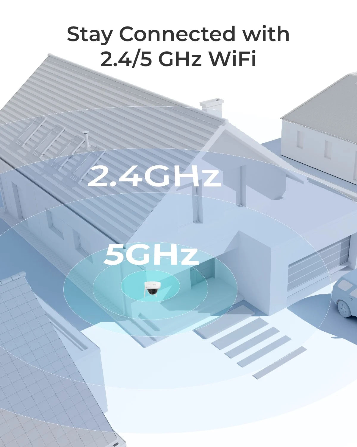 Reolink 4K Color 8MP Wi-Fi 6 Security Camera, 5X Optical Zoom, IK10 Vandal-Proof Surveillance Camera
