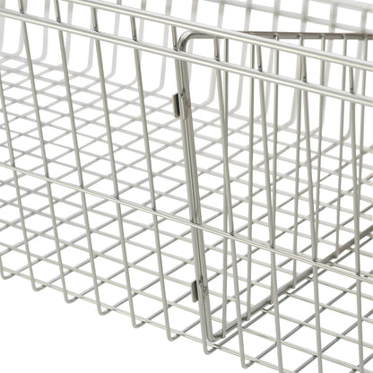 TRINITY EcoStorage 5-tier 48x18x72 Wire Shelving with Baskets & Dividers NSF Chrome