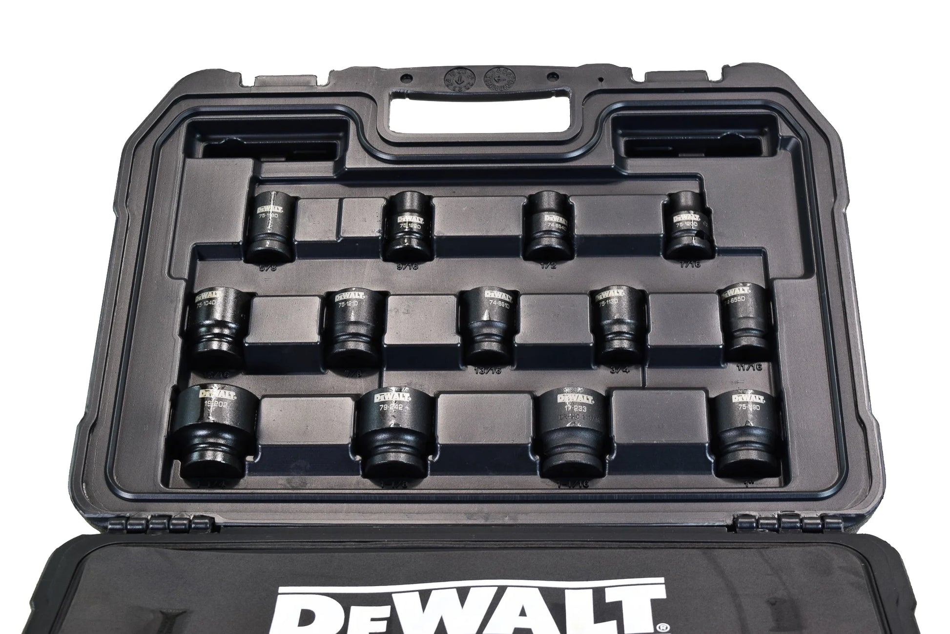 Dewalt Dwmt19244, 1/2-inch Oxide Finish Impact Socket Wrench & Set, 28 Pieces