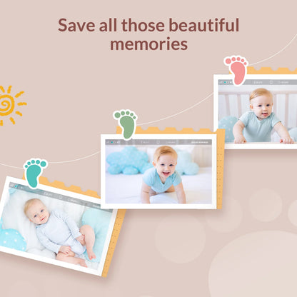 Baby Monitor with Camera and Audio, Netvue Peekababy 1080P HD 5" Video Monitors Security Cameras