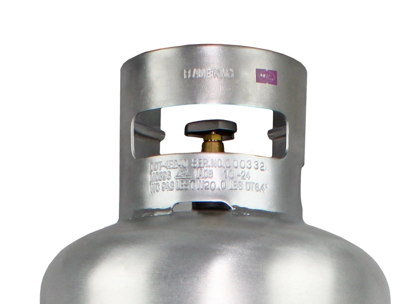 Flame King 40LB Aluminum Propane Tank with Premium OPD Valve, Corrosion-Resistant and Rust-Free