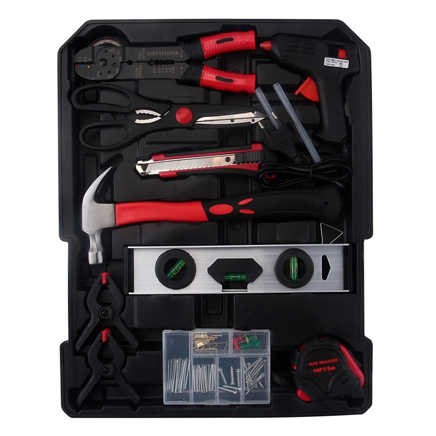 799 Pieces Professional Mechanics Hand Tool Set, Mobile Tool box on Wheels W/Ratchets& Socket, Screwdriver, Tongs, 4-layer Tool Case & Tool Kit, Silver