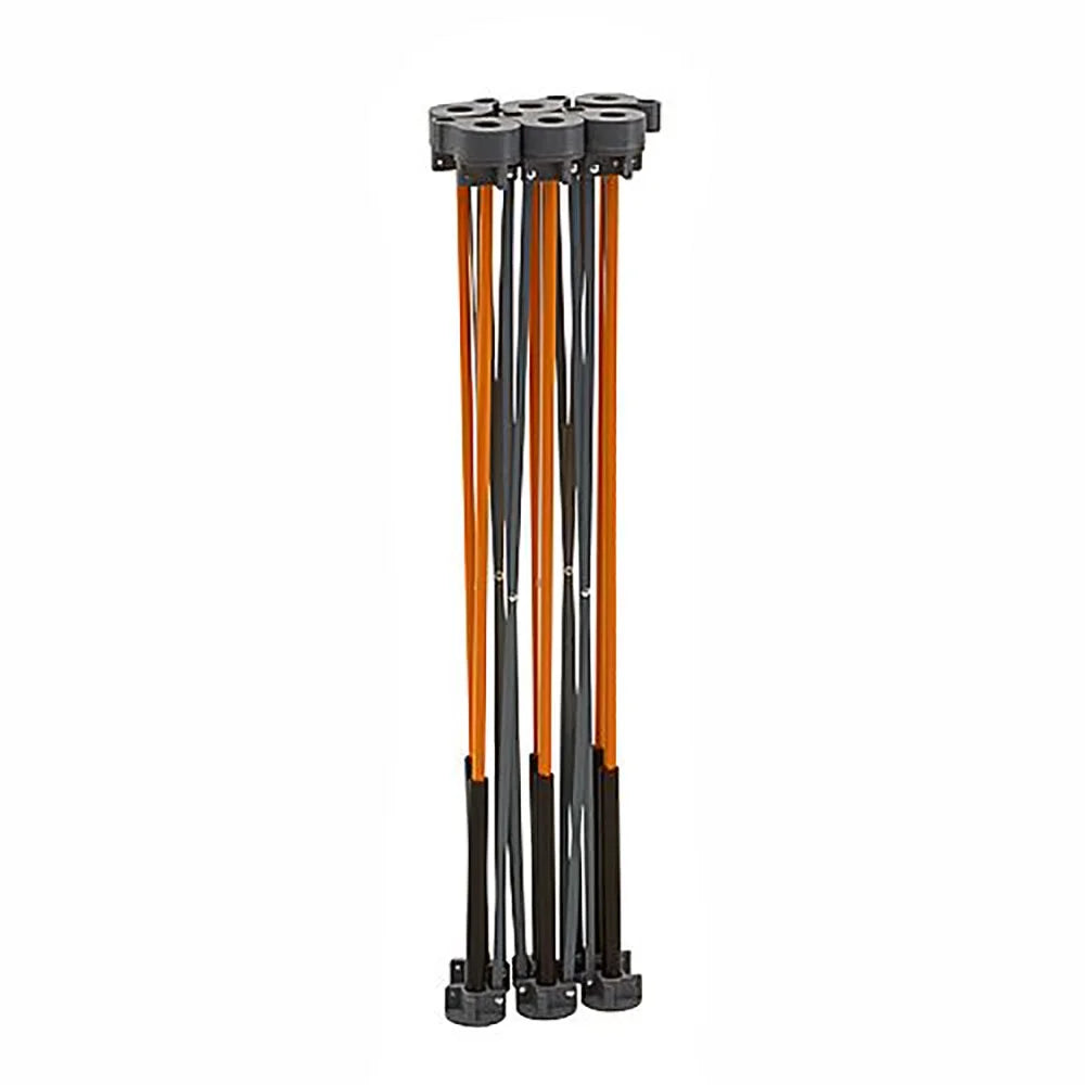 CK6S 30 in. x 24 in. x 48 in. Steel Centipede Work Support Sawhorse with Accessories