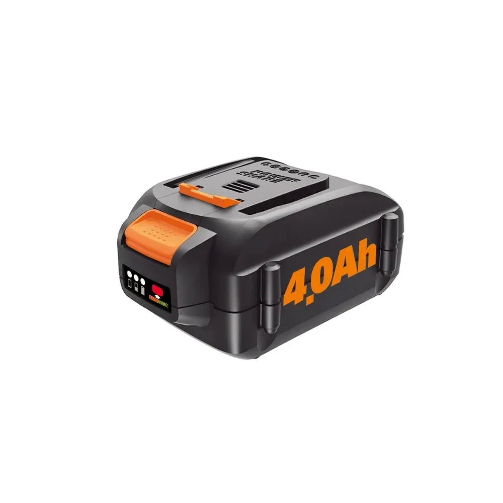 Worx WA3578 20-Volt MaxLithium Power Share 4.0 Ah Rechargeable Battery, Black
