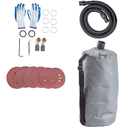 9" Drywall Sander 850W 6 Variable Speed Foldable Sander with Vacuum Bag