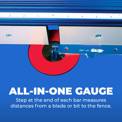 Precision Router Table Setup Bars - Set of 7