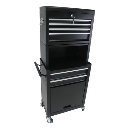 6 Drawers Rolling Tool Chest Cabinet,High Capacity Tool Storage Cabinet ,Rolling Tool Box with Wheels and Locking System,Portable Tool Organizer for Garage Warehouse Workshop