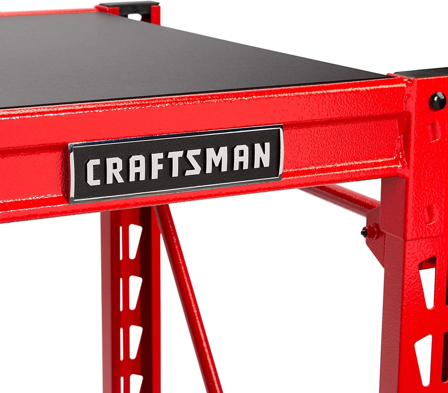 Craftsman 2-Shelf 3-Foot Tall Stackable Tool Chest Depth Storage Rack, 2-Pack, Red 3-Feet, 2 Set
