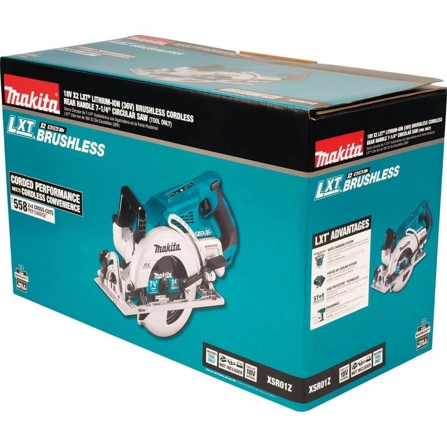 Open Box Makita 18V 7-1/4 in. Cordless Brushless Circular Saw Tool Only
