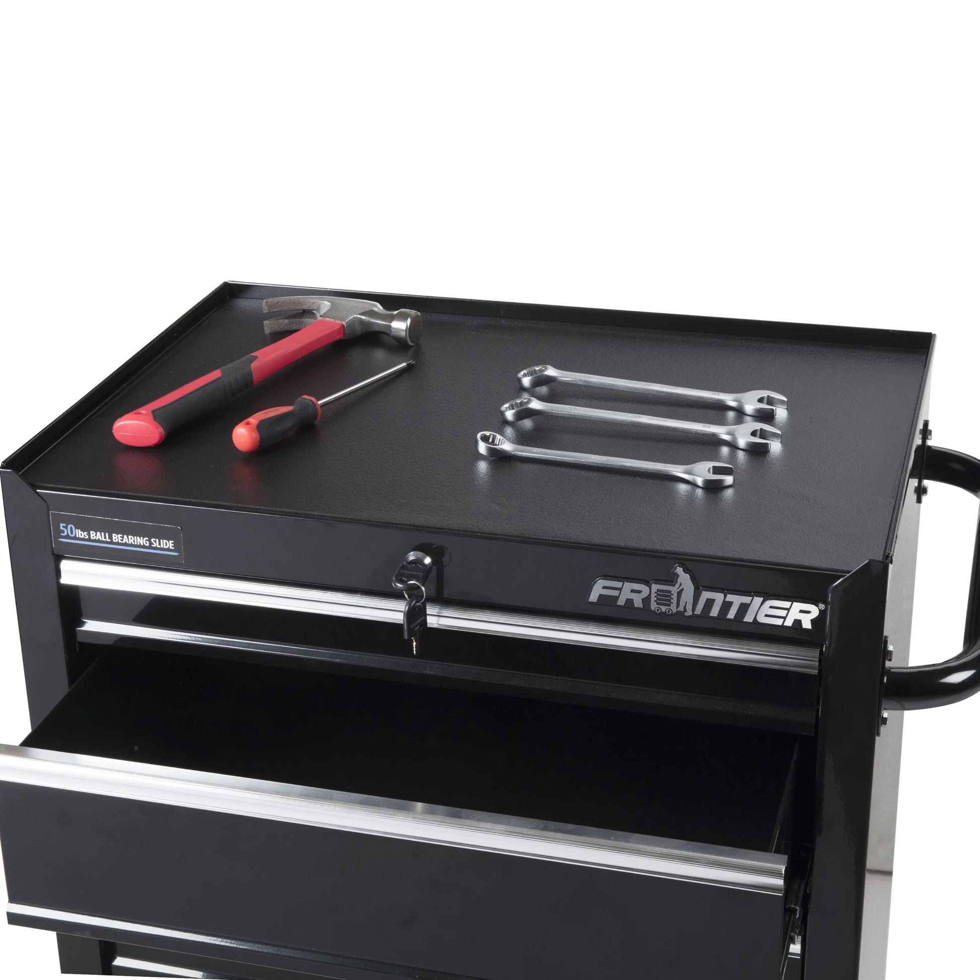 Frontier 26-inch 4-Drawer Base Cabinet Tool Chest, Metal, Black