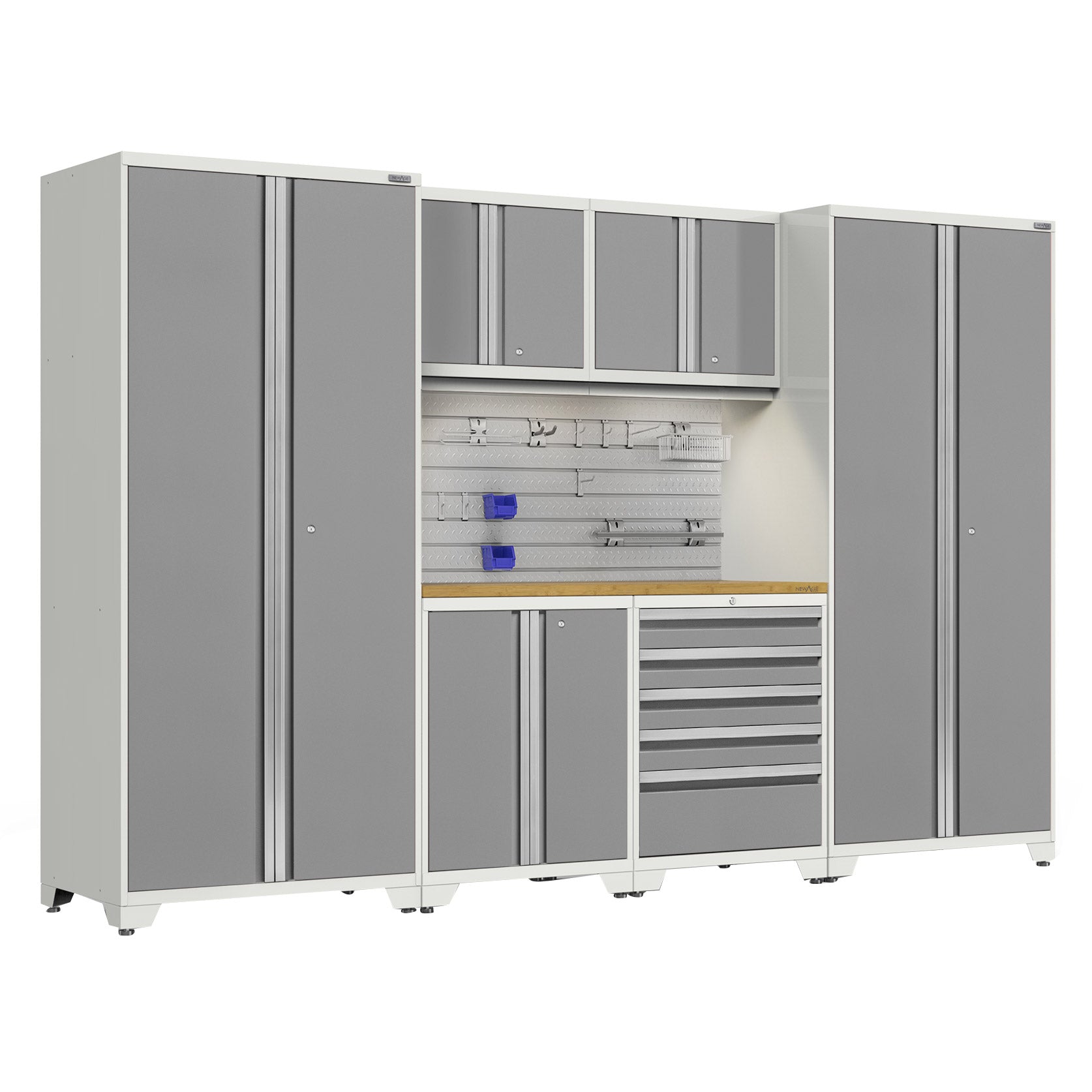 NewAge Products Pro 3.0 Series Storage Cabinet 7-piece Set