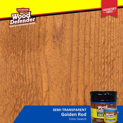 Wood Defender Semi-transparent Fence Stain GOLDEN ROD 5-gallon