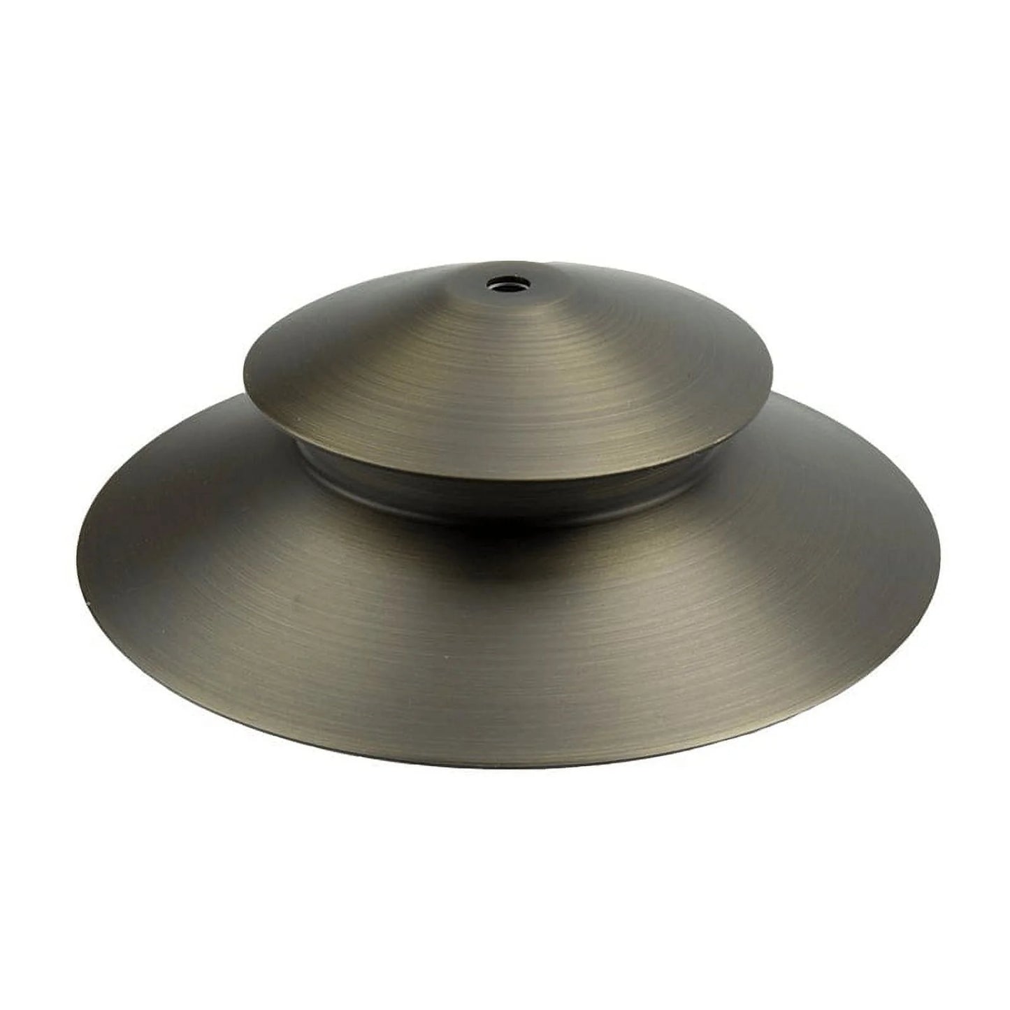 VOLT Stratum 12V Brass 2-Tier Path Light (9" Shade, 25" Tall)